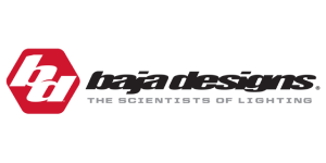 Baja Designs logo, experts in offroad lighting solutions.