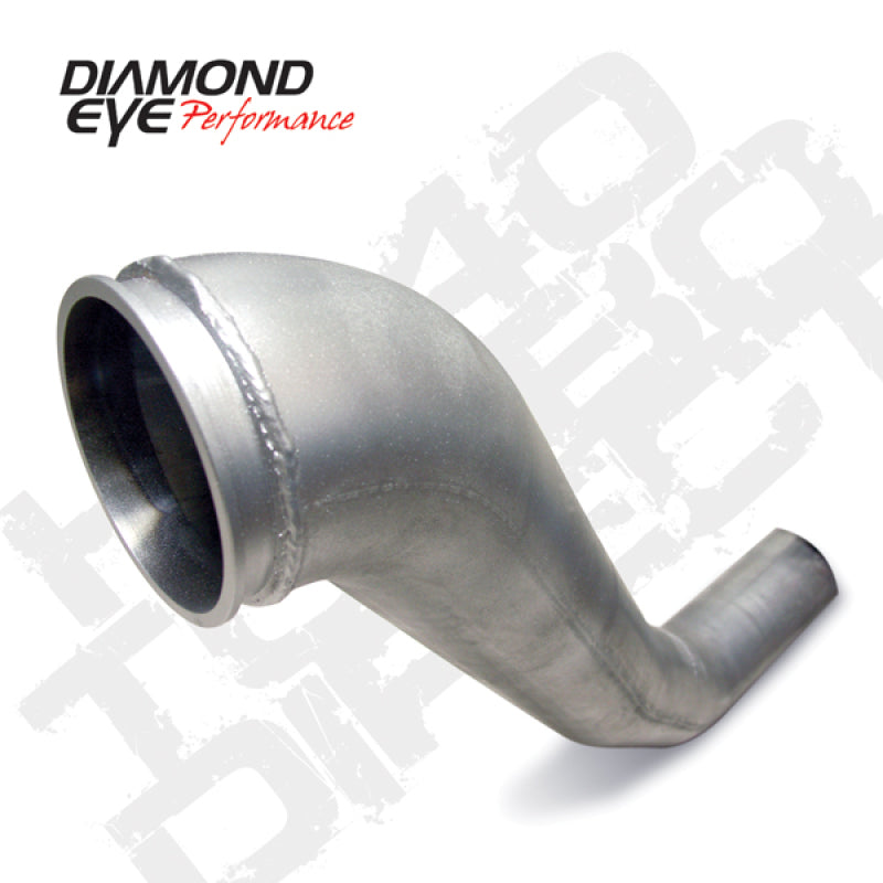 Diamond Eye Downpipe 4in TB Single HX40 TURBO-DIRECT FLANGE AL DODGE 5.9L 2500/3500 94-02 Secondary image