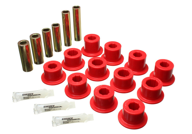 Energy Suspension 07-21 Toyota Tundra Red Rear Leaf Spring Shackle Bushing Set Secondary image