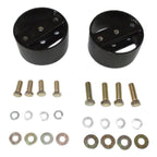 Firestone 4in. Air Spring Lift Spacer Leaf Mount - Pair (WR17602370) with bolts and washers for off road parts installation.