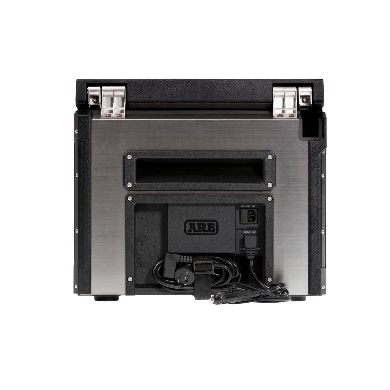 ARB Ss Fridge 63 Quart Usa B Plug rear view with power cord.