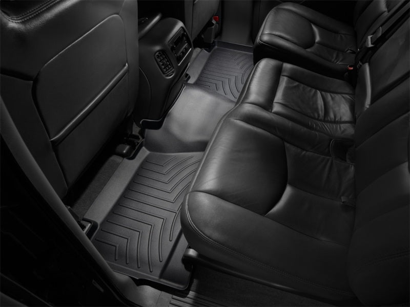 WeatherTech 00-06 Chevrolet Suburban Rear FloorLiner - Black in vehicle interior