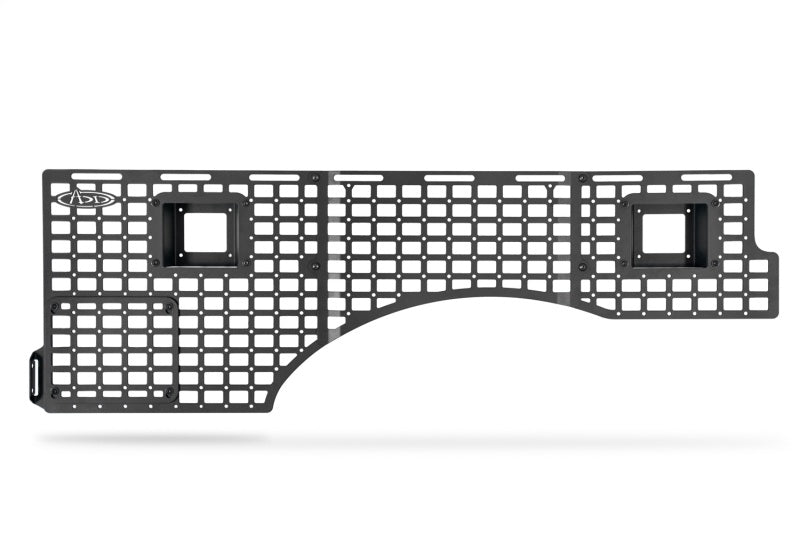 Addictive Desert Designs2021+ Ford F150 Bed Side Molle Panels - Driver Side Full Set for enhanced off-road cargo storage.