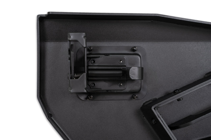 close-up view of DV8 Offroad 18-22 Jeep Wrangler JL/JT Spec Series Half Doors - Rear Set details