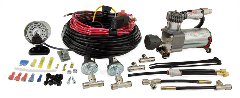 Air Lift Load Controller Dual Heavy Duty Compressor kit components