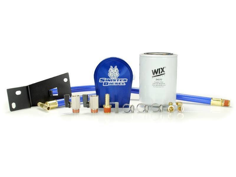 Sinister Diesel 99-03 Ford 7.3L Powerstroke Coolant Filtration System w/ Wix Filter Secondary image