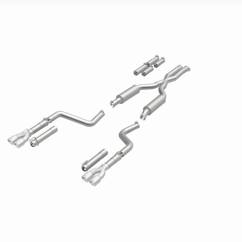 MagnaFlow 2017+ Dodge Challenger 409 SS Polished 3in Quad Tips Cat-Back Exhaust components set