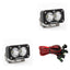Baja Designs S2 Sport Work/Scene Pattern Pair LED Work Light - Clear for offroad lighting and electrical.