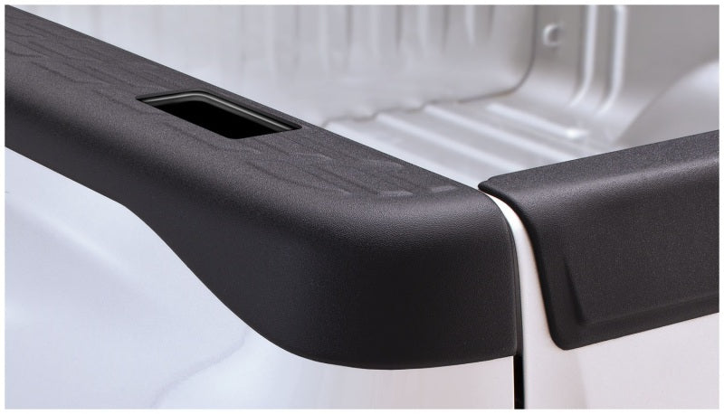 Bushwacker 07-13 GMC Sierra 1500 Fleetside Bed Rail Caps 97.6in Bed - Black Secondary image