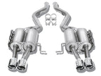 Borla 00-06 Toyota Tundra 4.7L V8 AT/MT 2WD/4WD Truck Side Exit Catback Exhaust components with dual tips and mounting accessories.