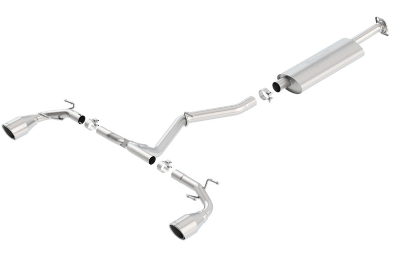 Borla 13-15 Scion FR-S 2.0L 4cyl 6spd / 13 Subaru BRZ 2.0L 4cyl 6spd SS Catback Exhaust components