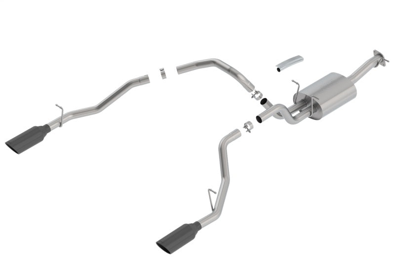 Borla 2019 RAM 1500 5.7L V8 AT 4DR Crew Cab Short Bed S-Type SS Catback Exhaust - Black Chrome Tip Main image