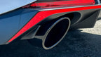 Borla 22-23 Hyundai Elantra N 2.0L 4 CYL. Turbo AT/MT ATAK Catback Exhaust Black Chrome close-up view