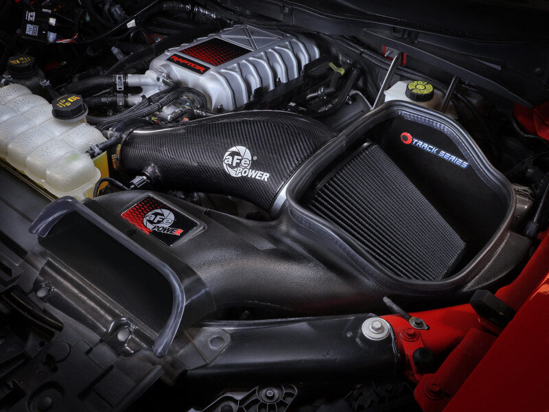aFe 23-24 Ford F150 Raptor R V8 5.2L Supercharged Track Series Air Intake w/ Black PDS Filter Secondary image