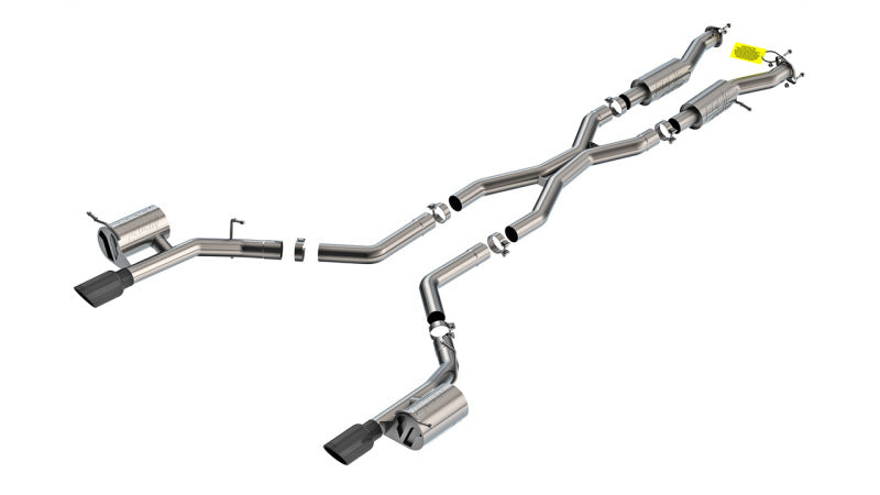 Borla 2021+ Dodge Durango SRT Hellcat 6.2L V8 AWD ATAK Cat-Back Exhaust System - Black Chrome Tips Main image