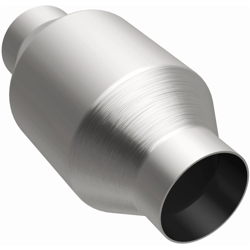 MagnaFlow Conv Univ 3.00inch C/C Met. stainless steel catalytic converter for performance offroad parts.
