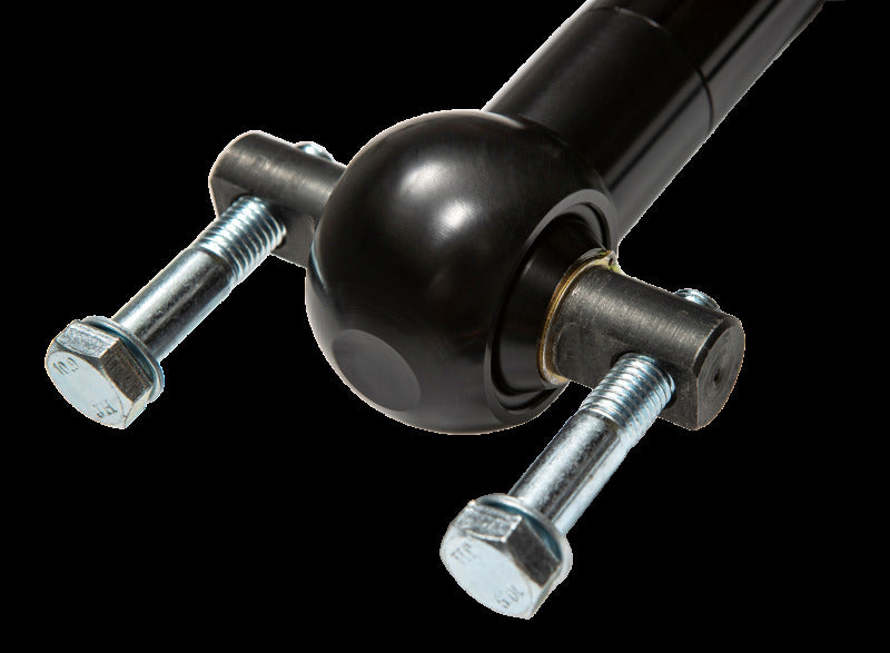 Fox 21+ Ford Bronco 2.5 Performance Series Front Coil-Over Reservoir Shock w/ UCA - Adjustable close-up with mounting bolts
