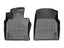 WeatherTech 2018+ Toyota Camry Front FloorLiner - Black in black rubber for interior carpet protection.