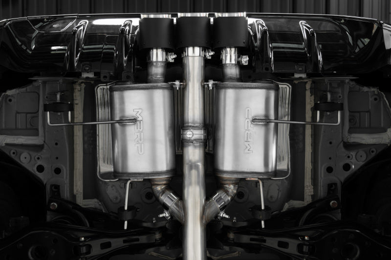 MBRP 23-24 Honda Civic Type R 2.0L T304 SS 3in Cat-Back Exhaust Triple Center Outlet w/ Carbon Tips Secondary image