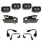 Baja Designs 19-22 Dodge RAM 1500 Rebel / 21-22 1500 TRX S2 SAE Dual Fog Pocket Light Kit - Clear components