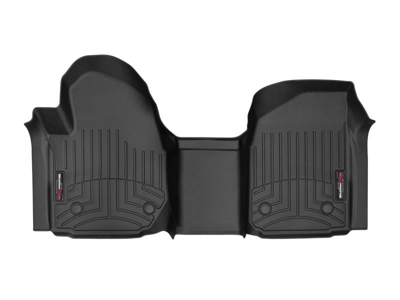 WeatherTech 2019+ Chevrolet Silverado 1500 / GMC Sierra (Regular Cab) Front Vinyl FloorLiner - Black Main image