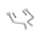 MagnaFlow Axle-Back, SS, 3in, Quad Split Rear 3.5 Tips 2015 Dodge Challenger incl SRT Hellcat exhaust parts