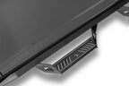 N-Fab Predator Pro Step System 14-18 Toyota 4 Runner SUV 4 Door Gas - Tex Black installed close-up, showcasing dimpled step pad.