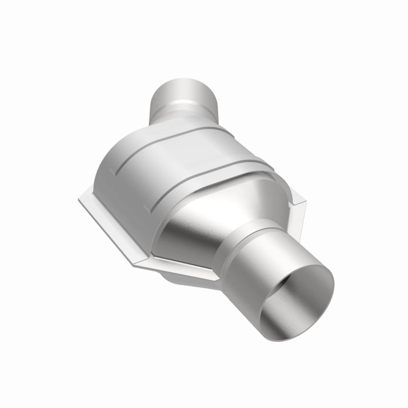 MagnaFlow Conv Universal 2.25 Angled Inlet OEM catalytic converter for off road parts and Jeep Wrangler accessories.