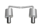 Gibson 11-18 Ford Explorer Base 3.5L 2.25in Axle-Back Dual Exhaust - Stainless for offroad performance upgrades