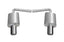 Gibson 11-18 Ford Explorer Base 3.5L 2.25in Axle-Back Dual Exhaust - Stainless for offroad performance upgrades