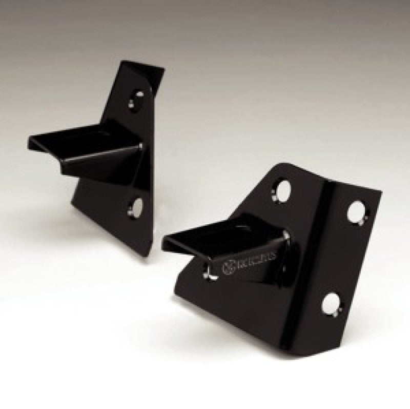 KC HiLiTES 86-95 Jeep YJ Windshield Hinge Light Mount Bracket Set (Pair) - Black for offroad lighting
