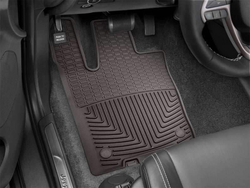 WeatherTech 2016+ Jeep Grand Cherokee / Dodge Durango Front Rubber Mats - Cocoa Secondary image