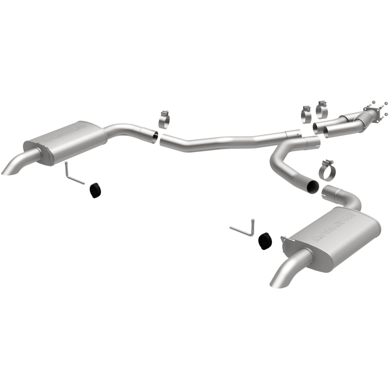 MagnaFlow 75-79 Chevy Corvette V8 5.7L Dual Split Rear Exit Stainless Cat-Back Perf Exhaust system with components
