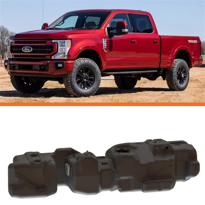 Titan Fuel Tanks 17-24 Ford F-250/F-350 PowerStroke Crew Cab Short Bed 55 Gallon XXL Mid-Ship Tank with Ford truck