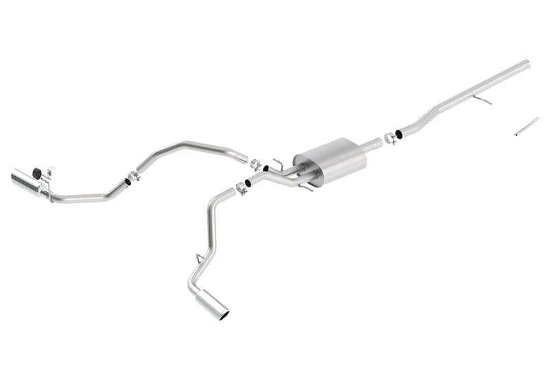 Borla 14 Silv/Sierra C/B Exhaust ATAK 1500 5.3L V8 AT/MT 2&4WD Ext Cab Split Side Exit Secondary image