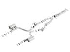 Borla 2015 Dodge Challenger SRT/392 Hemi 6.4L V8 S-TYPE Catback Exhaust w/ Valves Factory Bezel components in detail