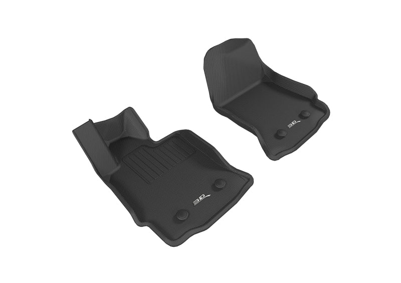 3D MAXpider 2015-2019 Chevrolet Corvette Kagu 1st Row Floormat - Black for vehicle floor protection and style. Main image