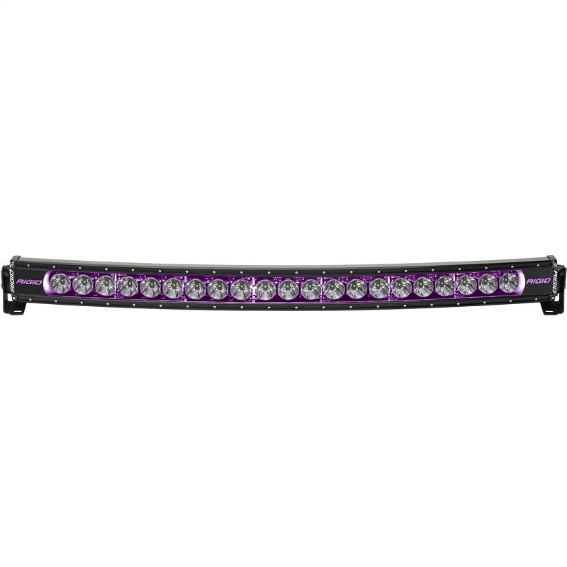 Rigid Industries Radiance+ Curved 40in. RGBW Light Bar for offroad lighting.