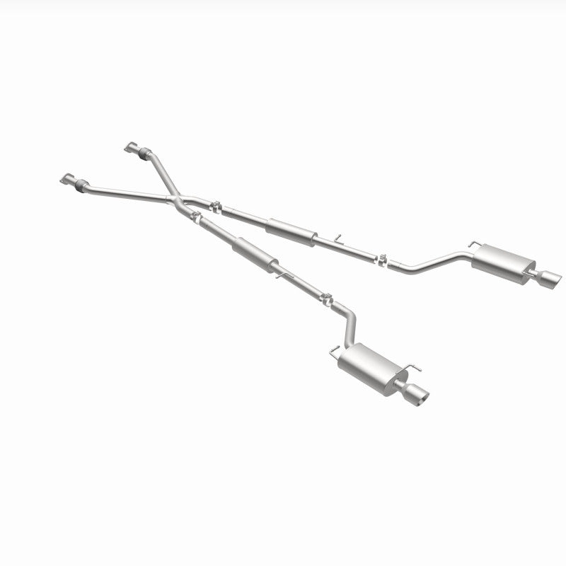 MagnaFlow SYS C/B 07-08 Infiniti G35 Sedan performance exhaust system with dual split rear exit.