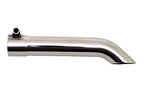 Gibson Turn Down Slash-Cut Tip - 1.5in OD/1.5in Inlet/8in Length - Stainless for offroad performance