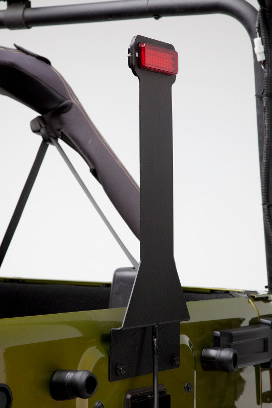 Body Armor 4x4 87-18 Jeep Wrangler Elevated Third Brake Light installed