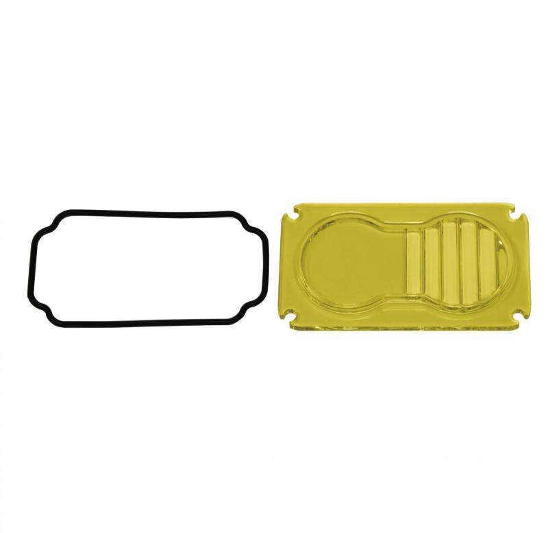 Baja Designs S2 Series - Amber Driving/Combo Lens Kit components