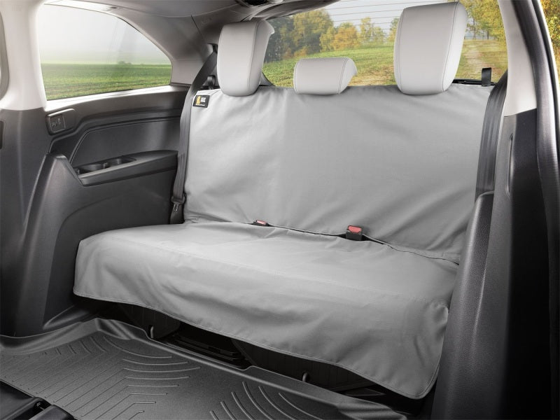 WeatherTech 56in W x 19.5in Depth x 22.5in H Seat Protector - Grey in vehicle back seat