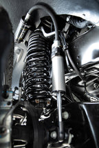 ICON 2020+ Ford F-250/F-350 Front 2.5in Dual Rate Spring Kit installed on truck suspension.