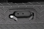 Deezee Universal Tool Box - Red Crossover - Single Lid Black BT Pull Handle (Low/Txt Blk) lockable black pull handle