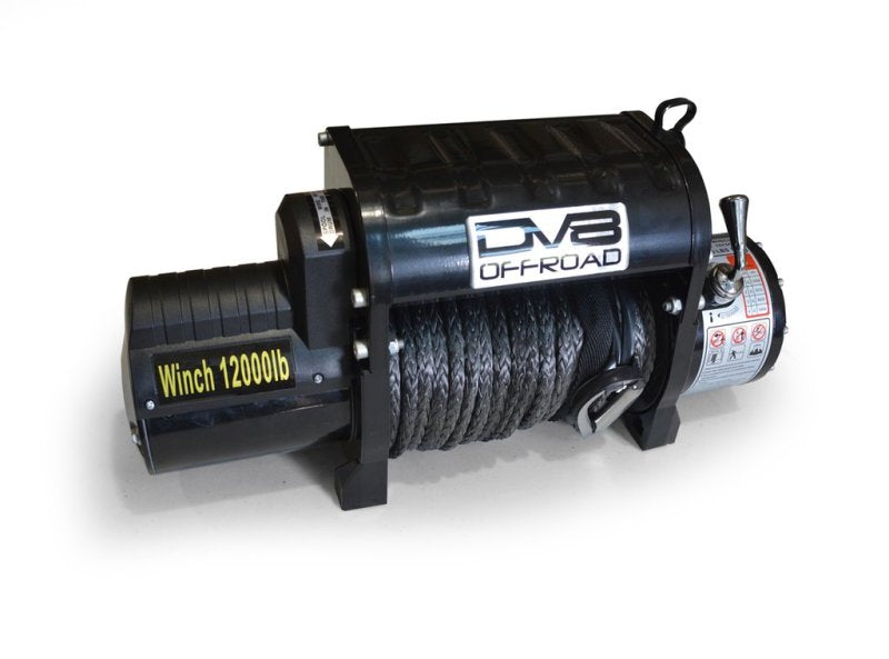 DV8 Offroad 12000 LB Winch w/ Synthetic Line & Wireless Remote - Black Secondary image