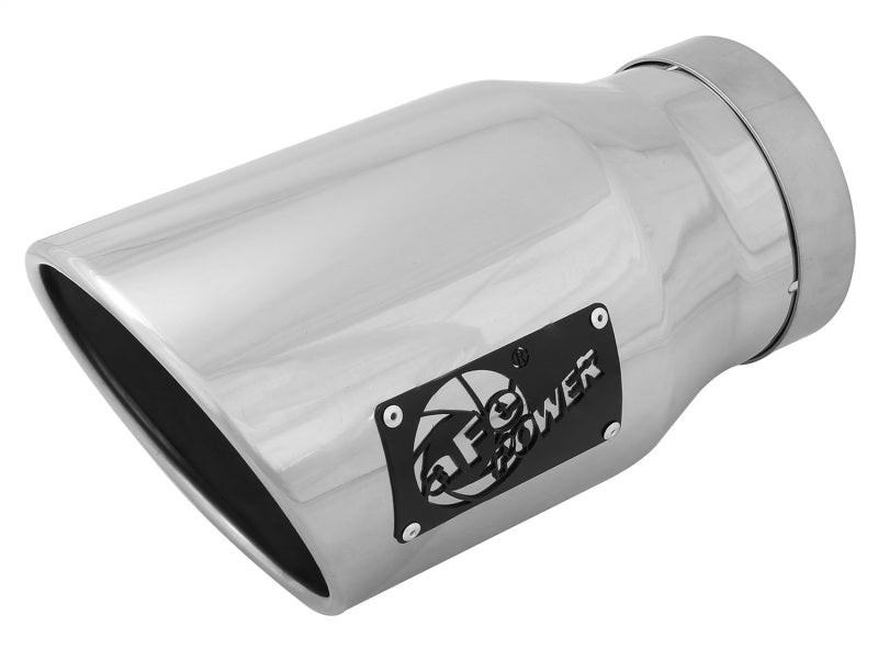aFe Diesel Exhaust Tip Bolt On Black 5in Inlet x 7in Outlet x 12in - Right Secondary image