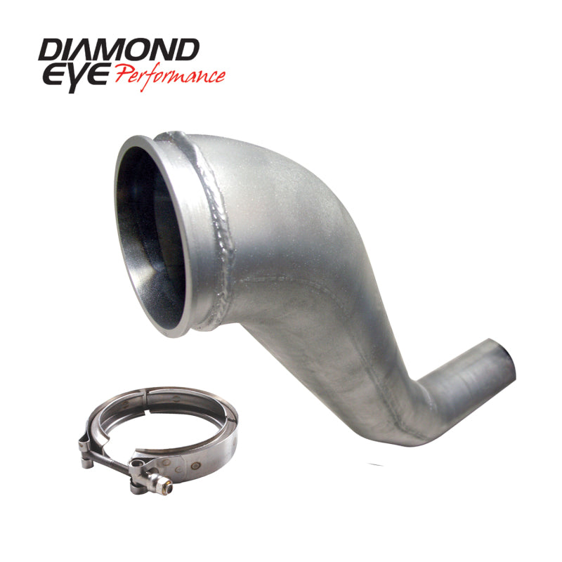 Diamond Eye KIT 4in Downpipe HX40 TURBO-DIRECT FLANGE W/ V-Band CLAMP AL DODGE 94-02 Secondary image