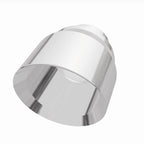 MagnaFlow Tip Stainless Double Wall Round Single Outlet Polished 4.5in DIA 2.5in Inlet 5.75in Length for offroad performance