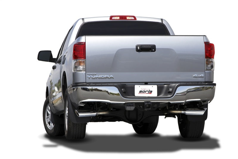 Borla 09-15 Toyota Tundra 4.6L / 5.7L V8 Crew Max / Double Cab SS Dual Split Catback Exhaust rear view